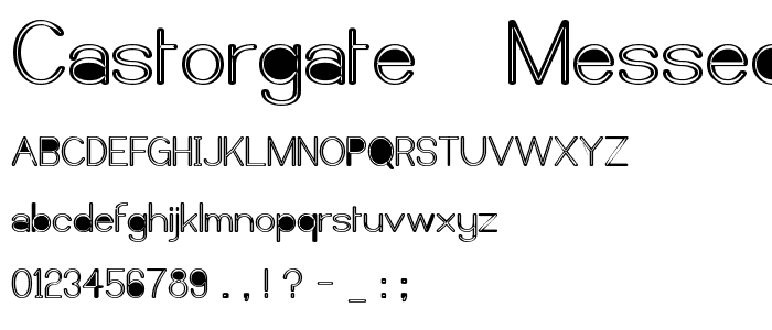 Castorgate - Messed font